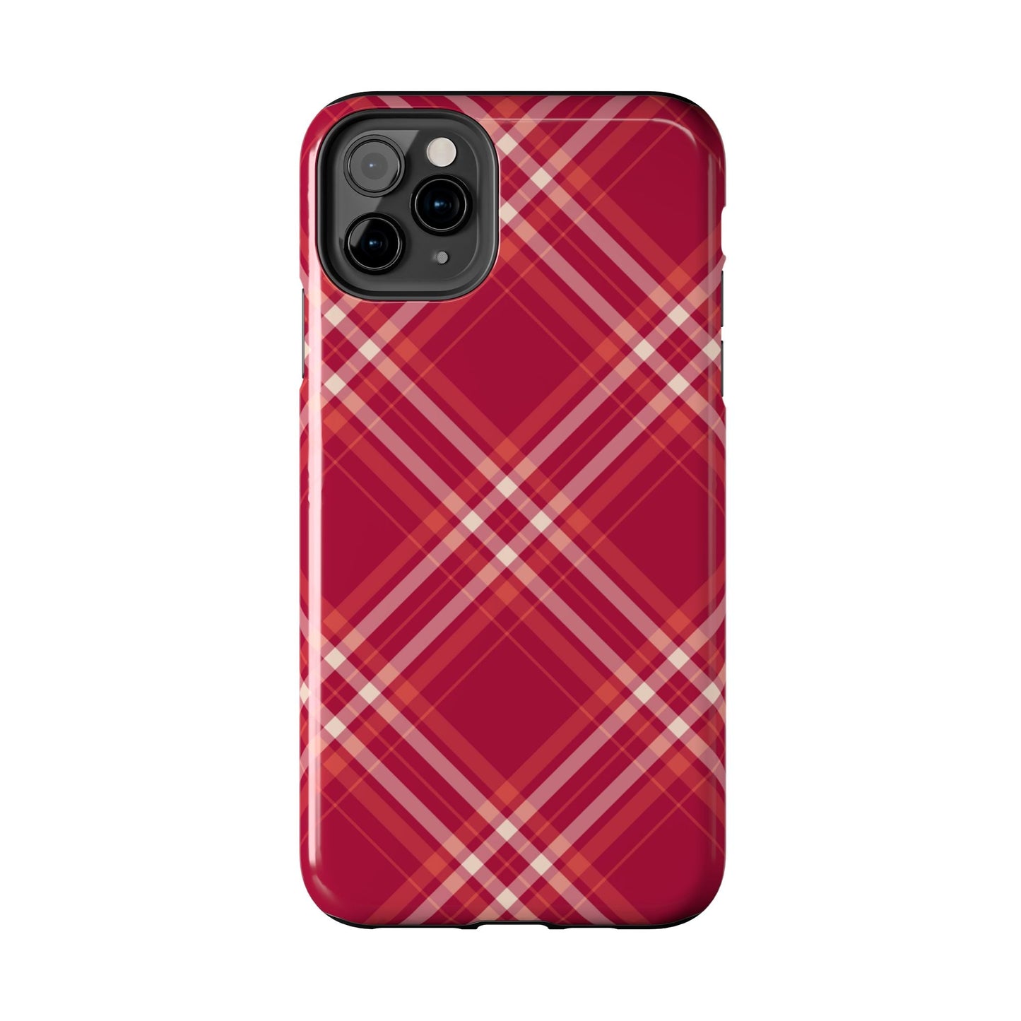 Crimson Crosshatch iPhone Case - BOGO Cases