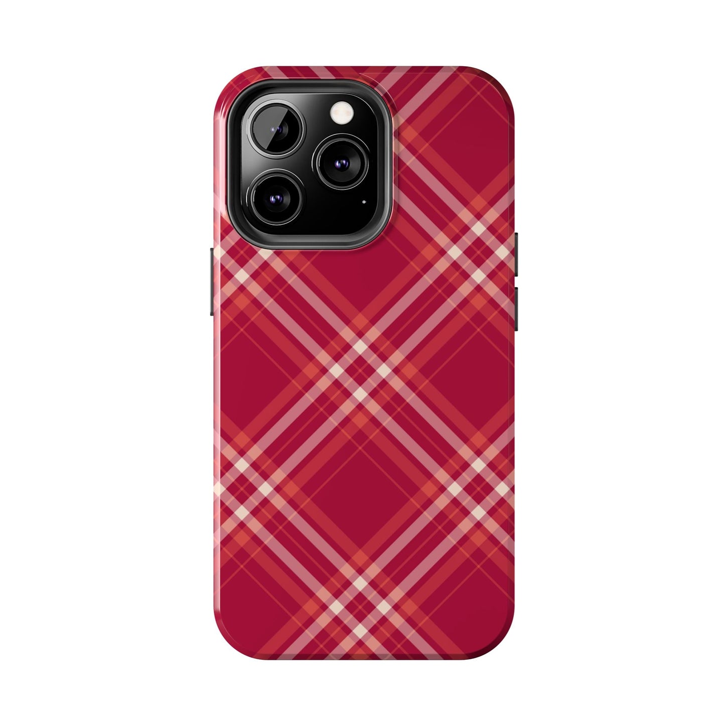 Crimson Crosshatch iPhone Case - BOGO Cases