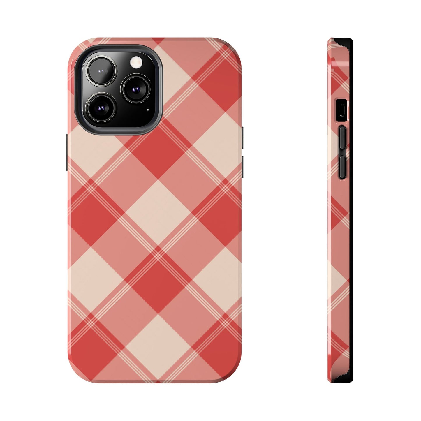 Crimson Crosshatch iPhone Case - BOGO Cases
