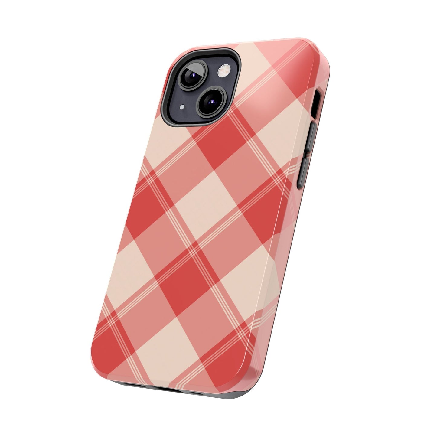 Crimson Crosshatch iPhone Case - BOGO Cases
