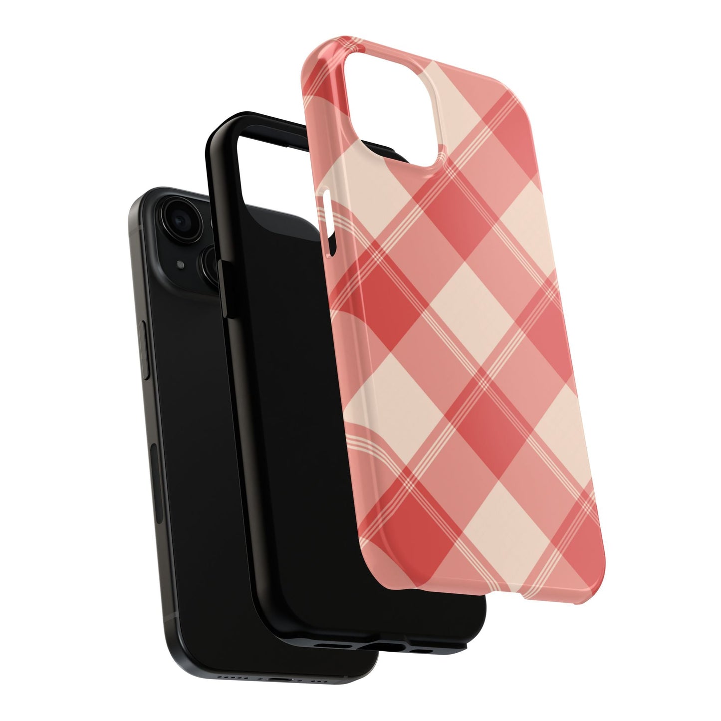 Crimson Crosshatch iPhone Case - BOGO Cases