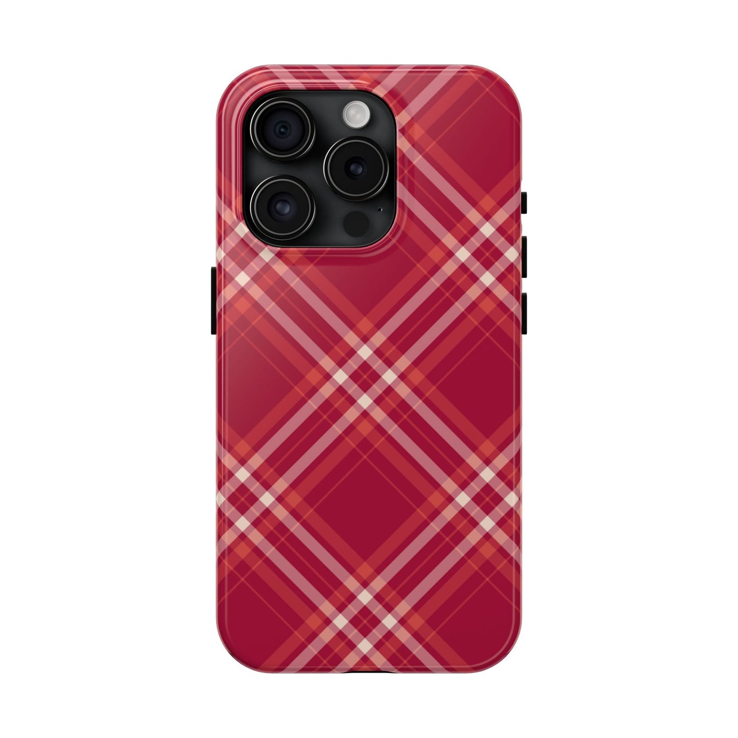 Crimson Crosshatch iPhone Case - BOGO Cases
