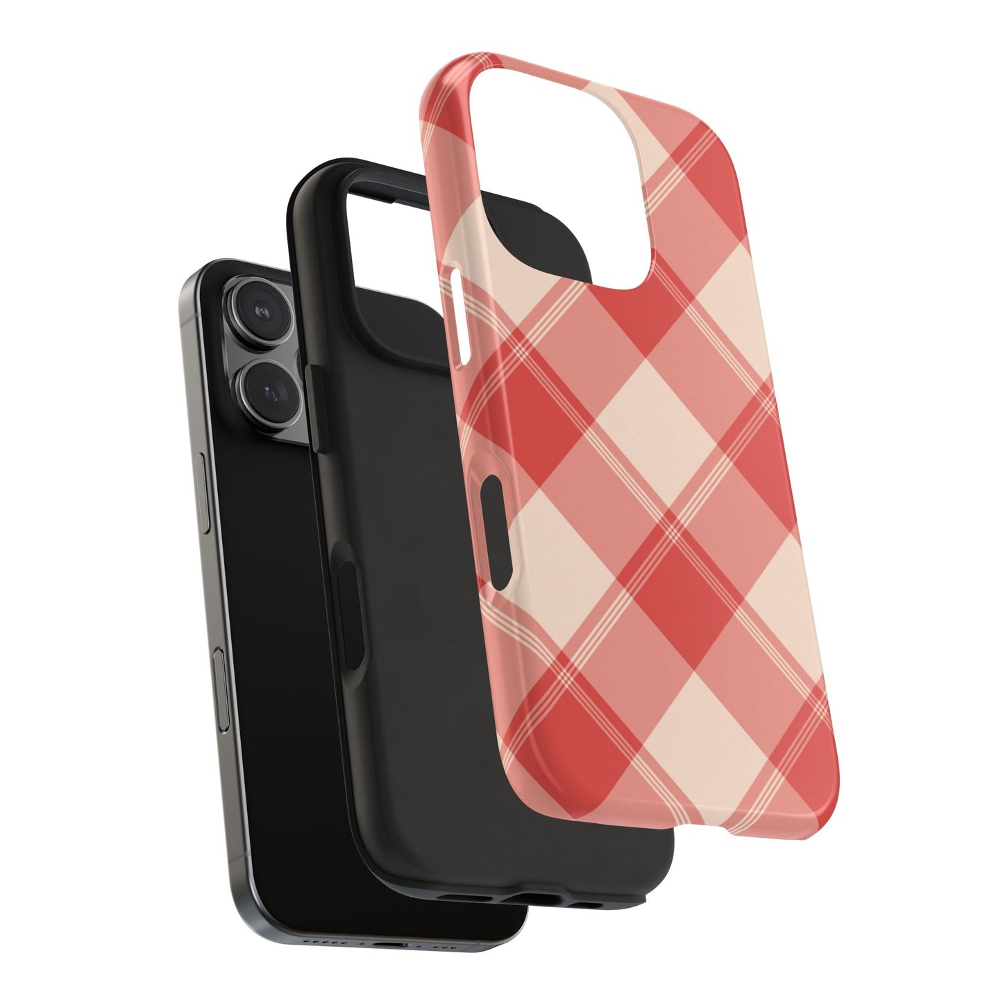 Crimson Crosshatch iPhone Case - BOGO Cases