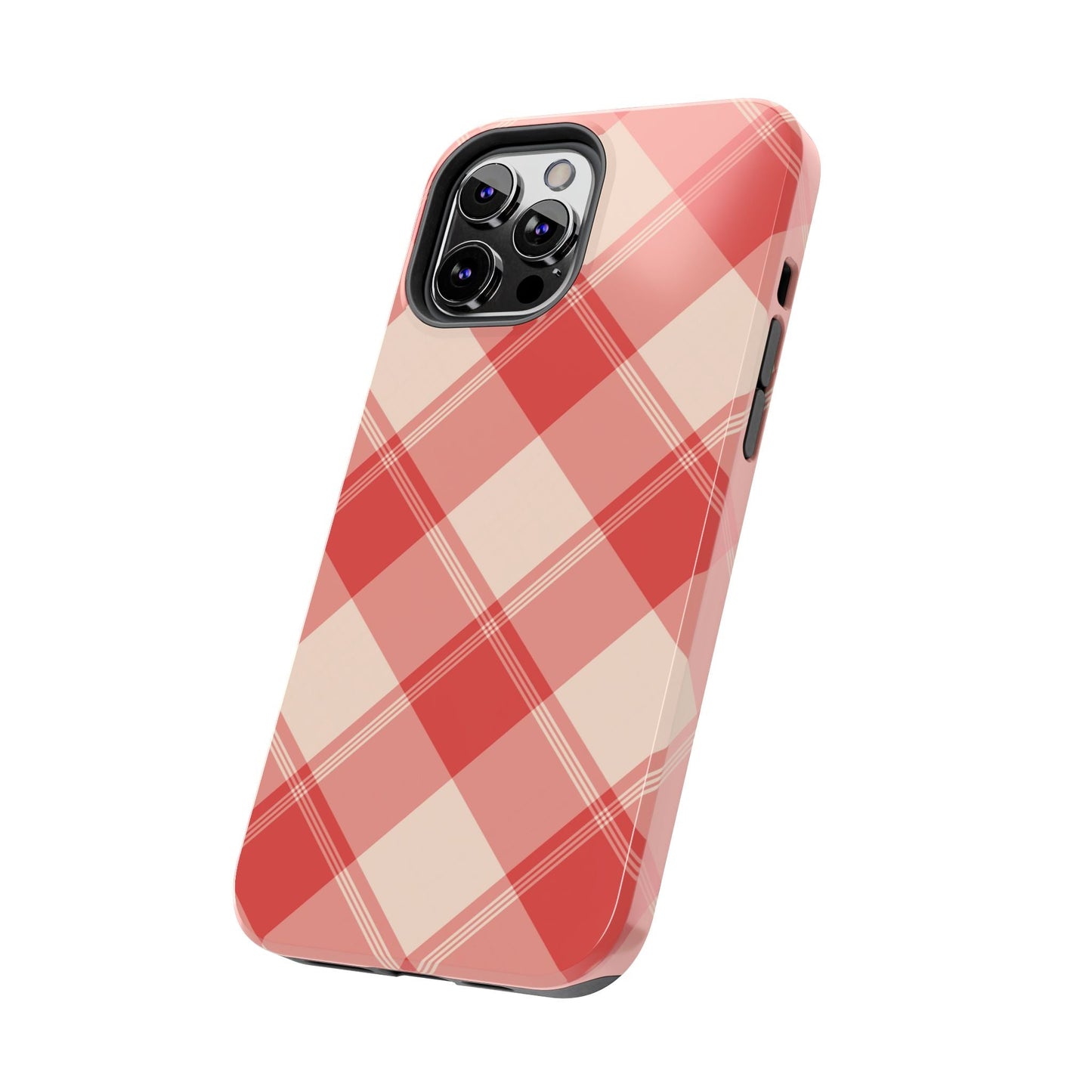 Crimson Crosshatch iPhone Case - BOGO Cases
