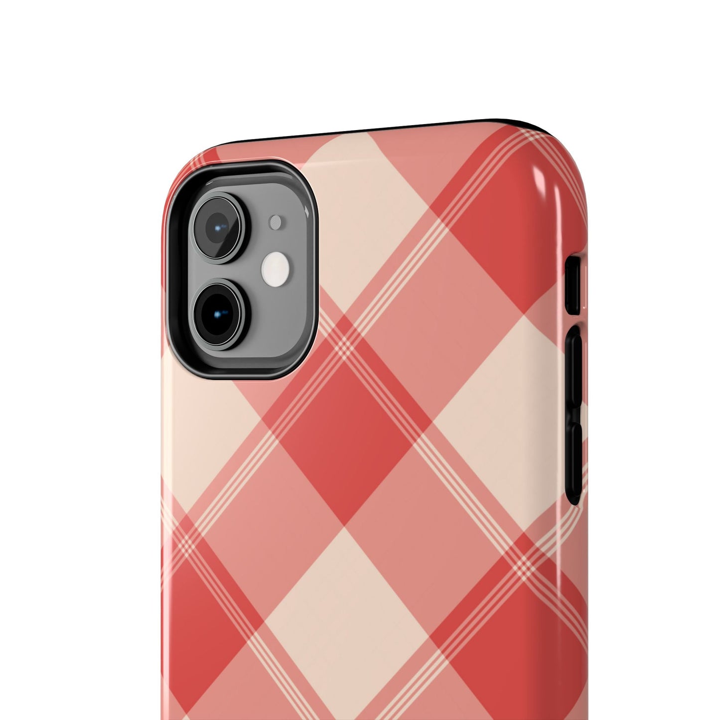 Crimson Crosshatch iPhone Case - BOGO Cases