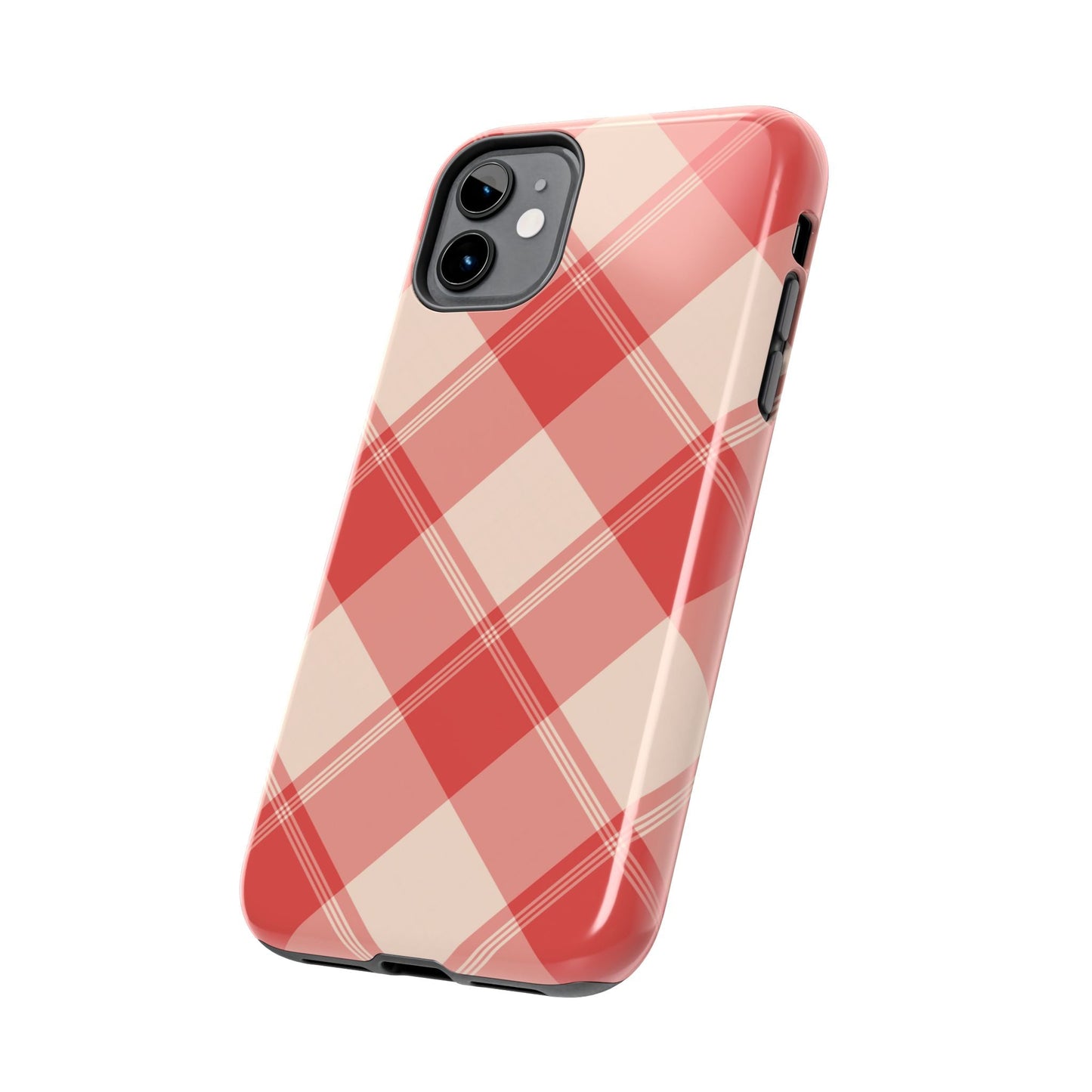 Crimson Crosshatch iPhone Case - BOGO Cases