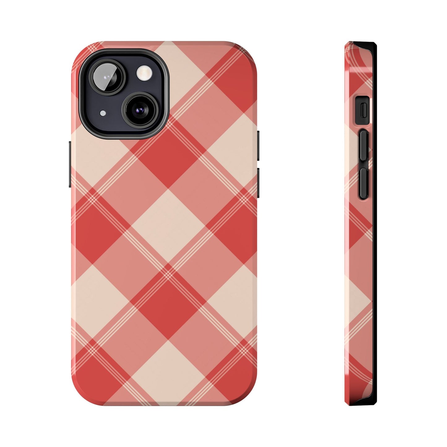 Crimson Crosshatch iPhone Case - BOGO Cases