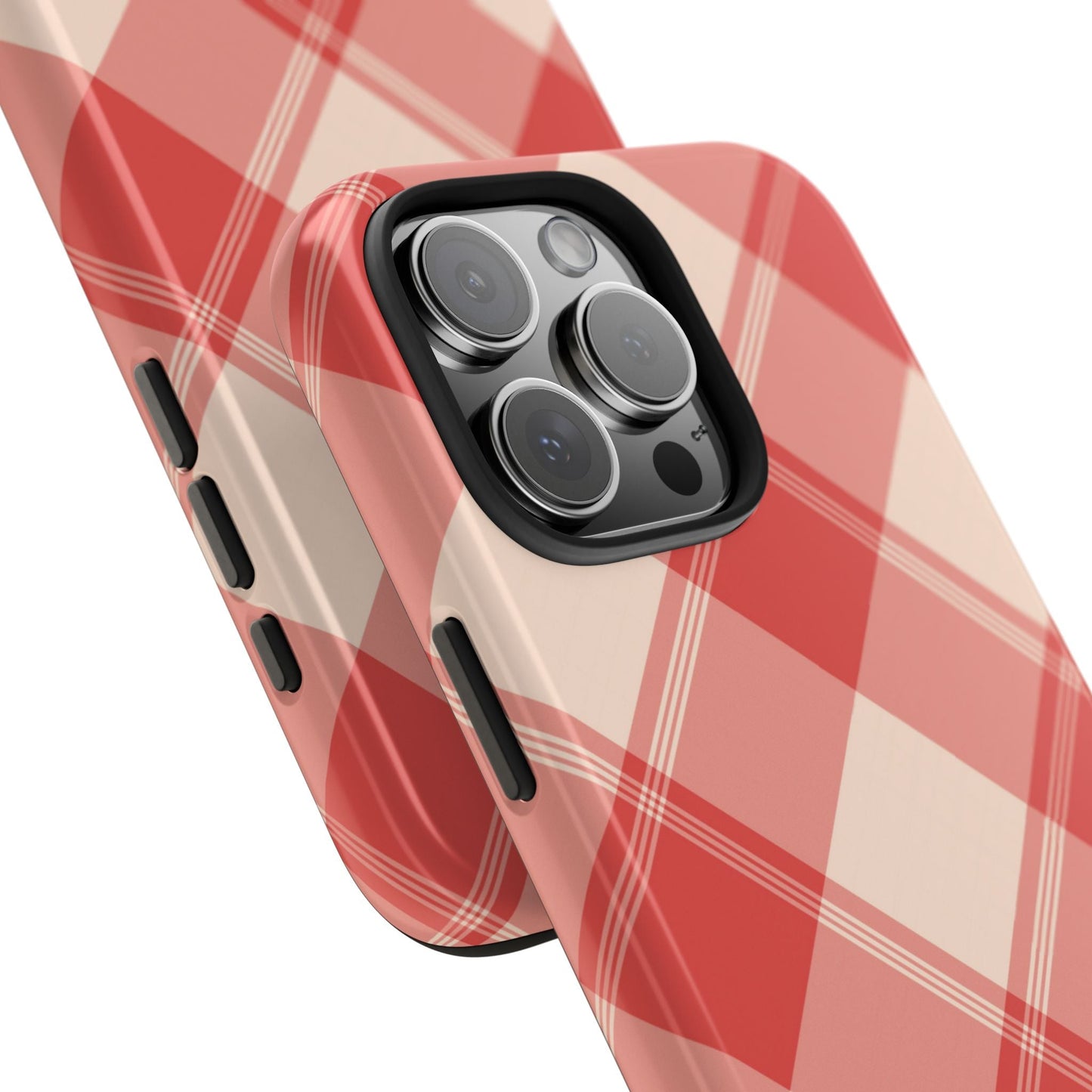 Crimson Crosshatch iPhone Case - BOGO Cases