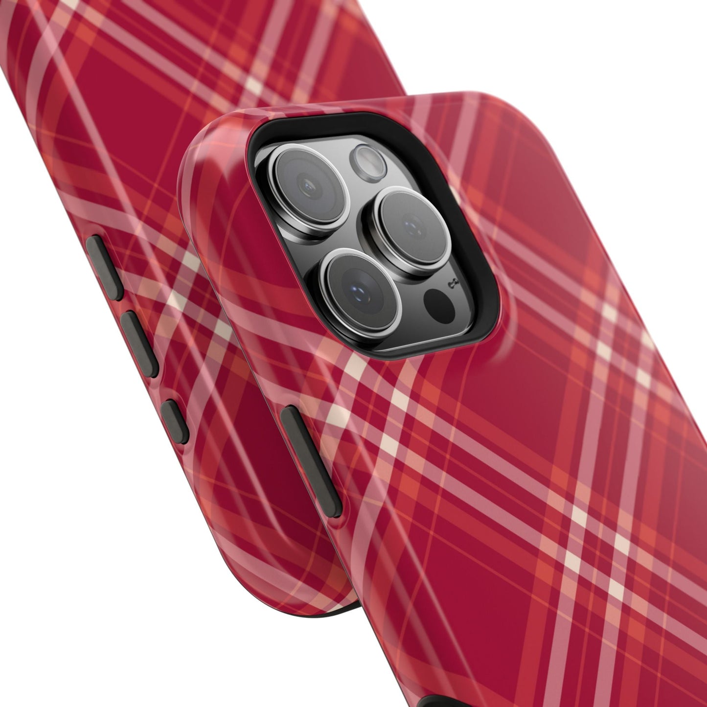Crimson Crosshatch MagSafe iPhone Case - BOGO Cases