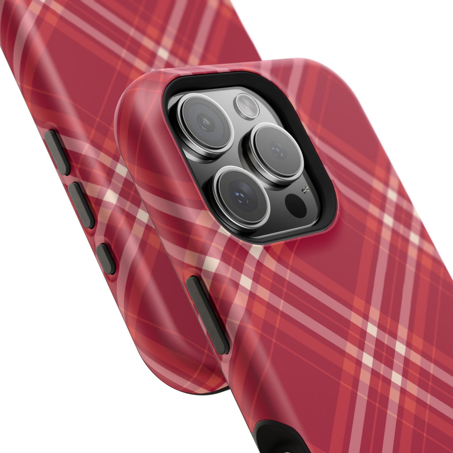 Crimson Crosshatch MagSafe iPhone Case - BOGO Cases