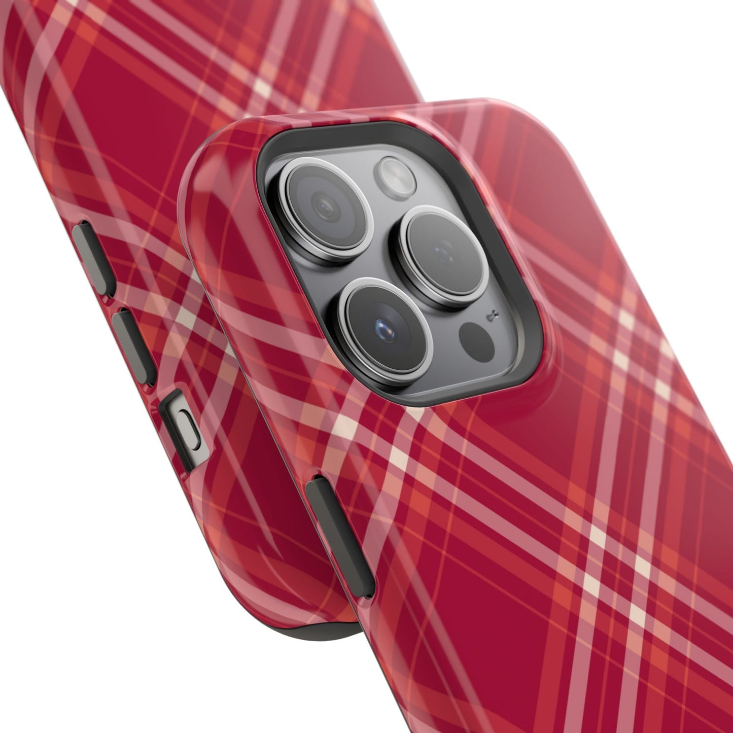 Crimson Crosshatch MagSafe iPhone Case - BOGO Cases