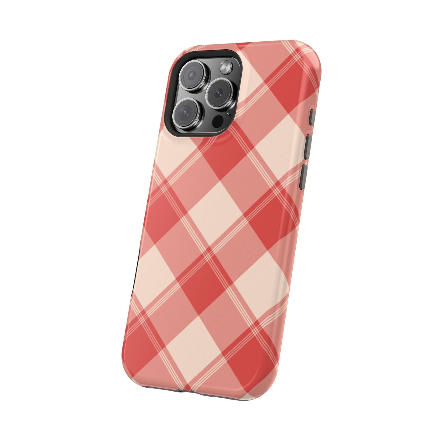 Crimson Crosshatch MagSafe iPhone Case - BOGO Cases
