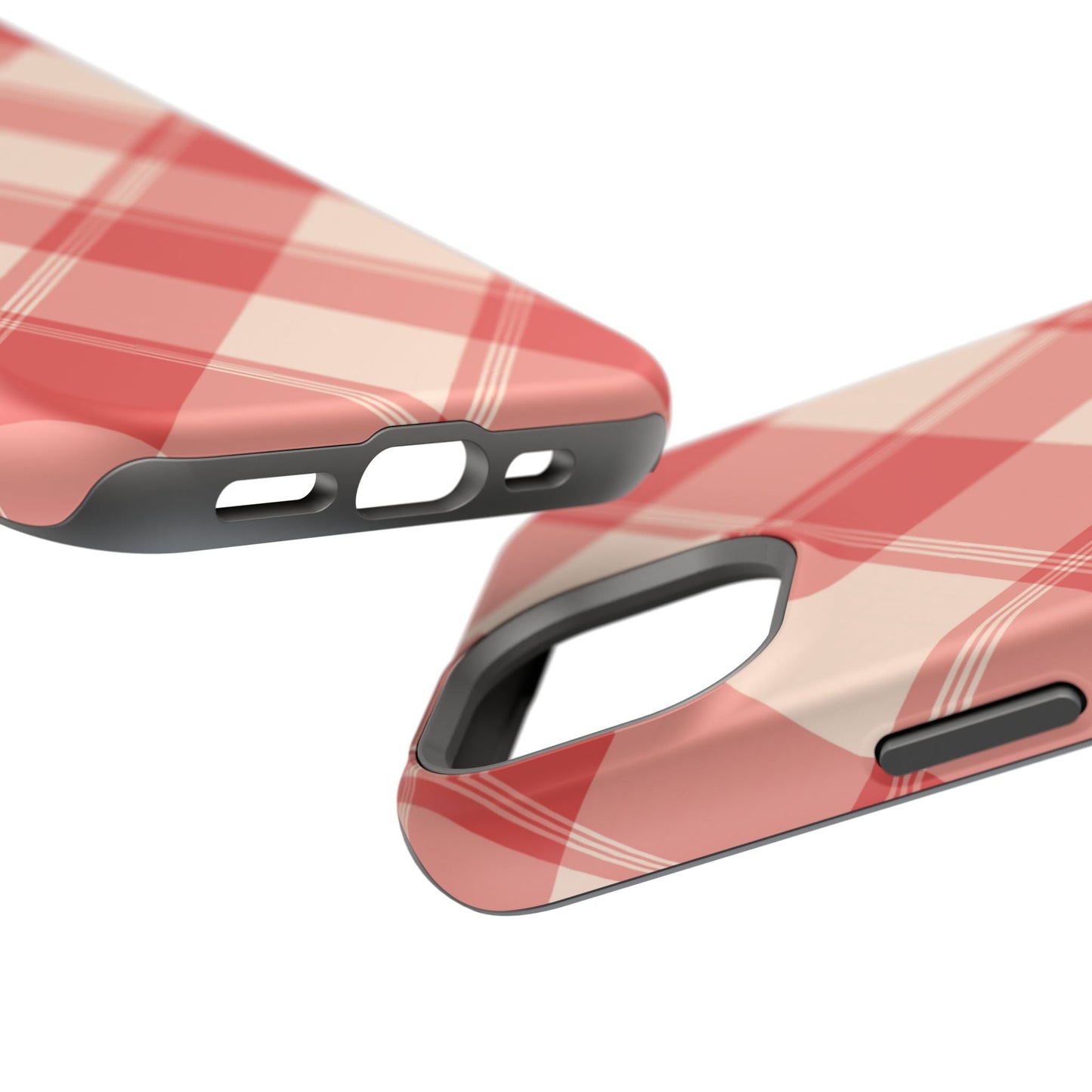 Crimson Crosshatch MagSafe iPhone Case - BOGO Cases