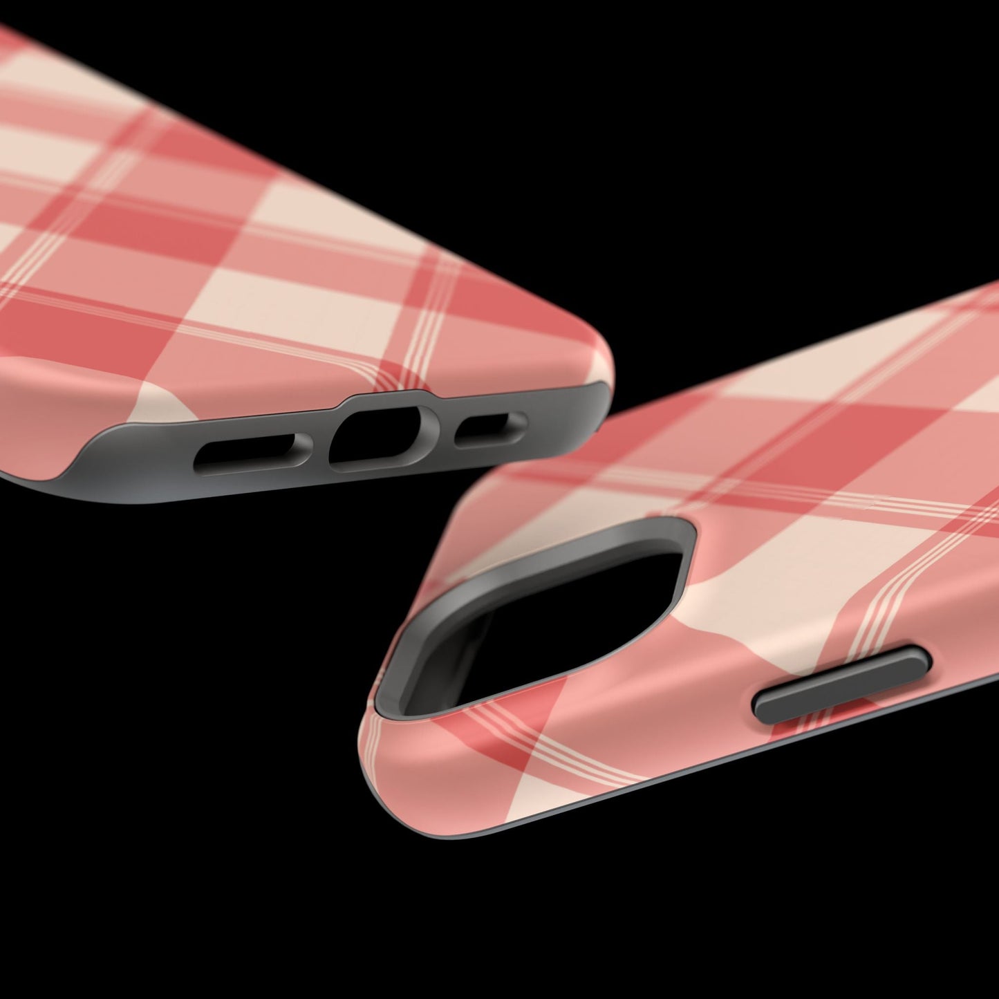 Crimson Crosshatch MagSafe iPhone Case - BOGO Cases