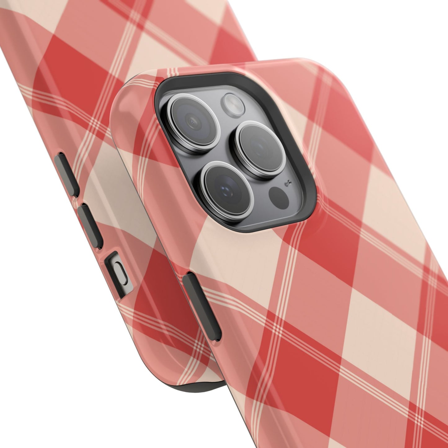 Crimson Crosshatch MagSafe iPhone Case - BOGO Cases