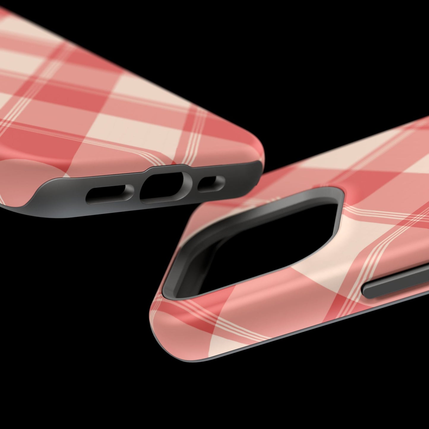 Crimson Crosshatch MagSafe iPhone Case - BOGO Cases