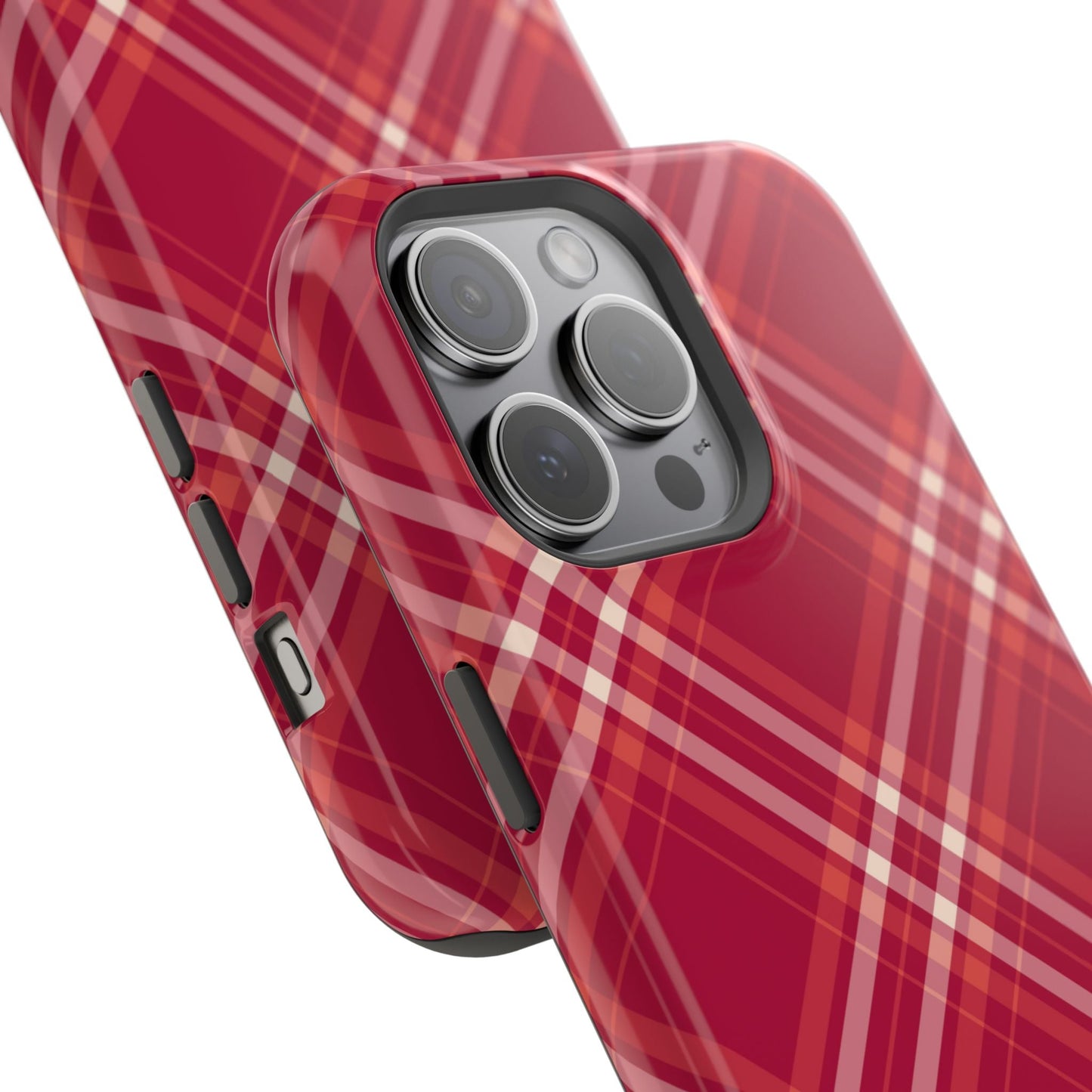 Crimson Crosshatch MagSafe iPhone Case - BOGO Cases