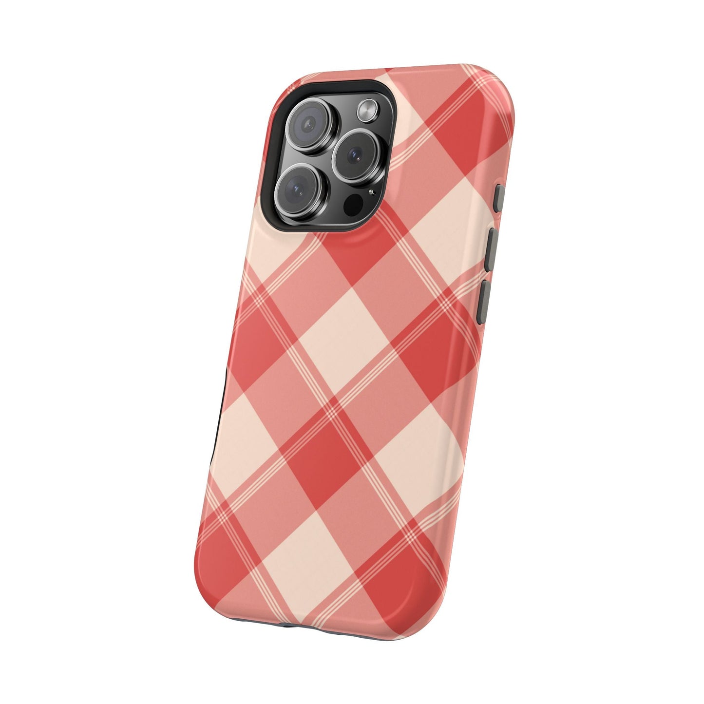 Crimson Crosshatch MagSafe iPhone Case - BOGO Cases