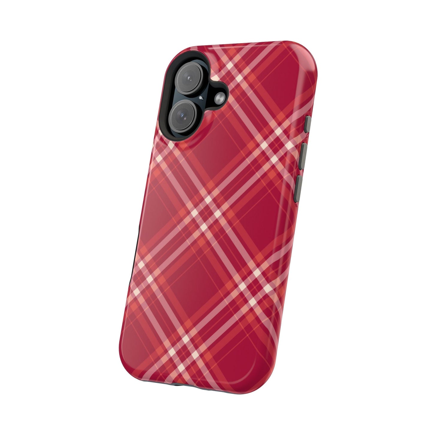 Crimson Crosshatch MagSafe iPhone Case - BOGO Cases