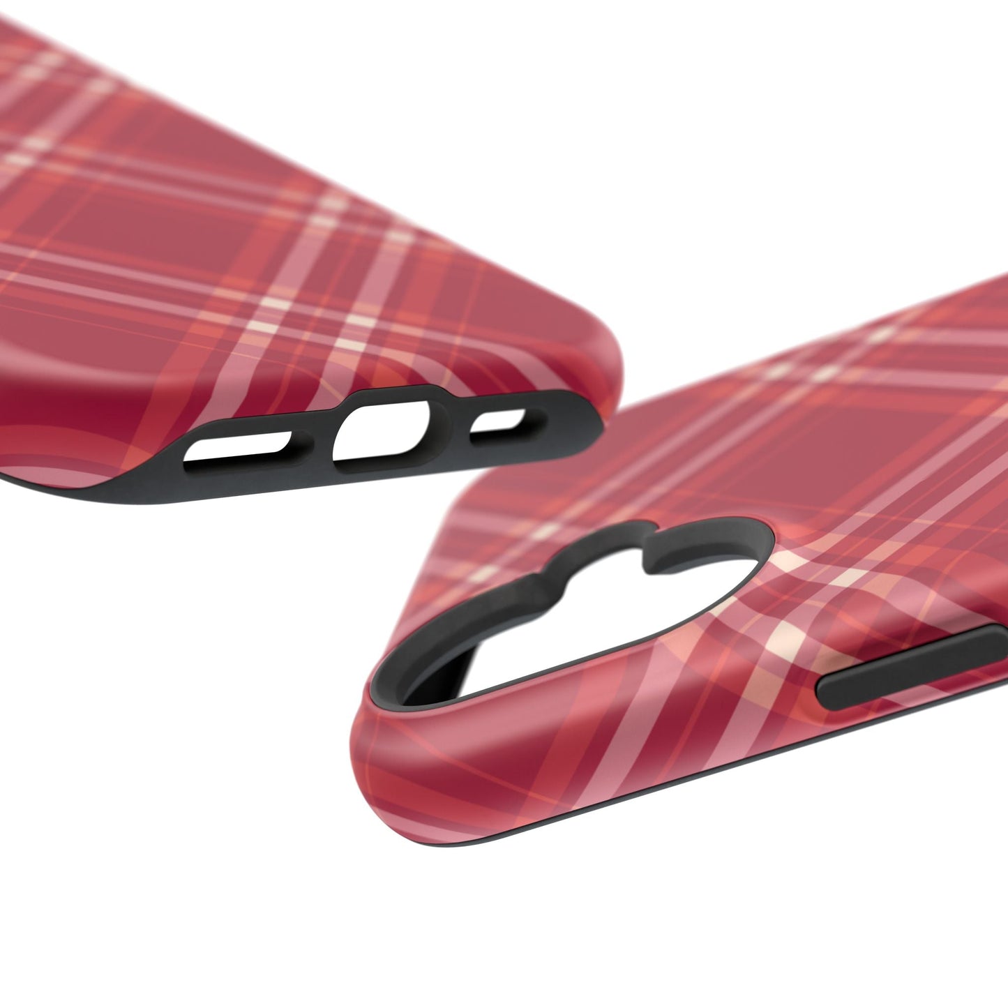 Crimson Crosshatch MagSafe iPhone Case - BOGO Cases
