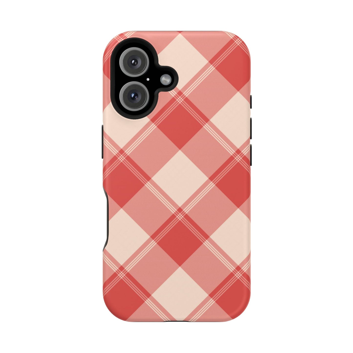 Crimson Crosshatch MagSafe iPhone Case - BOGO Cases
