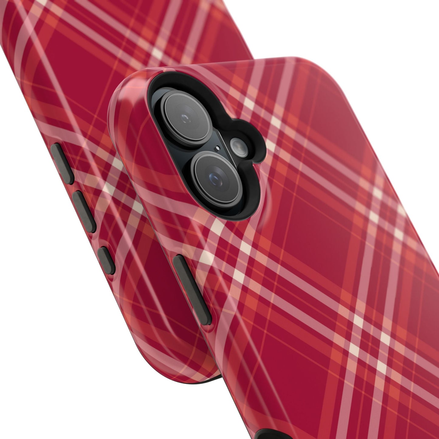 Crimson Crosshatch MagSafe iPhone Case - BOGO Cases