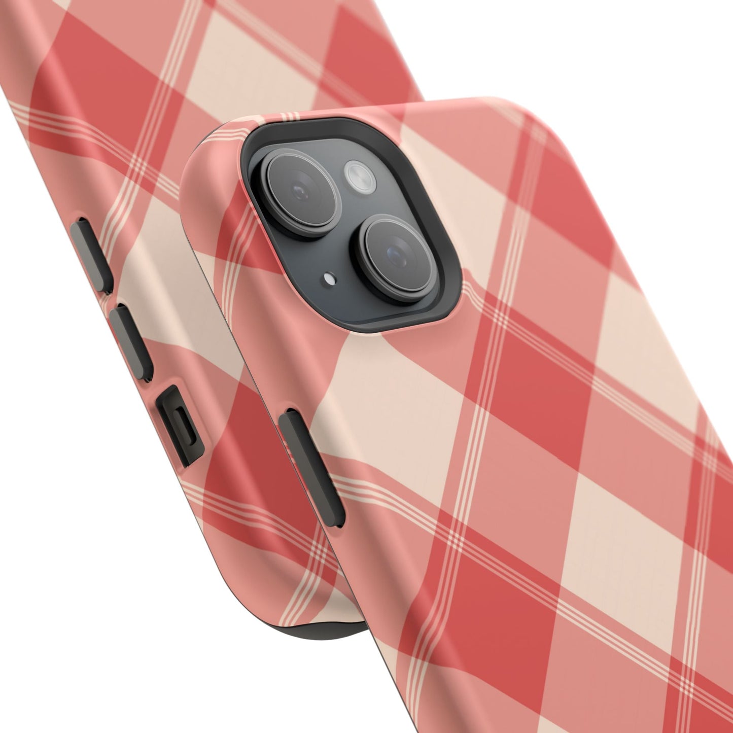 Crimson Crosshatch MagSafe iPhone Case - BOGO Cases