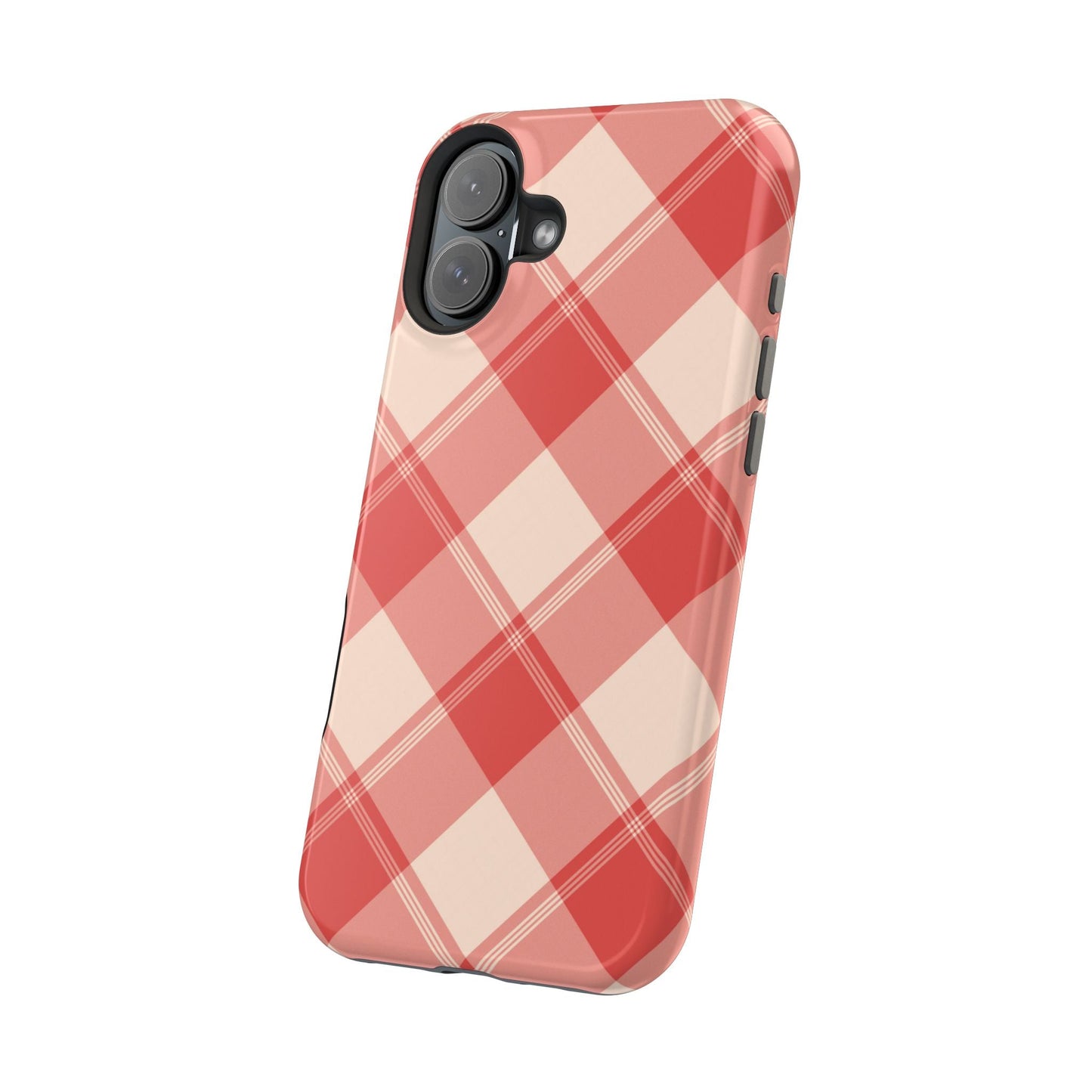 Crimson Crosshatch MagSafe iPhone Case - BOGO Cases