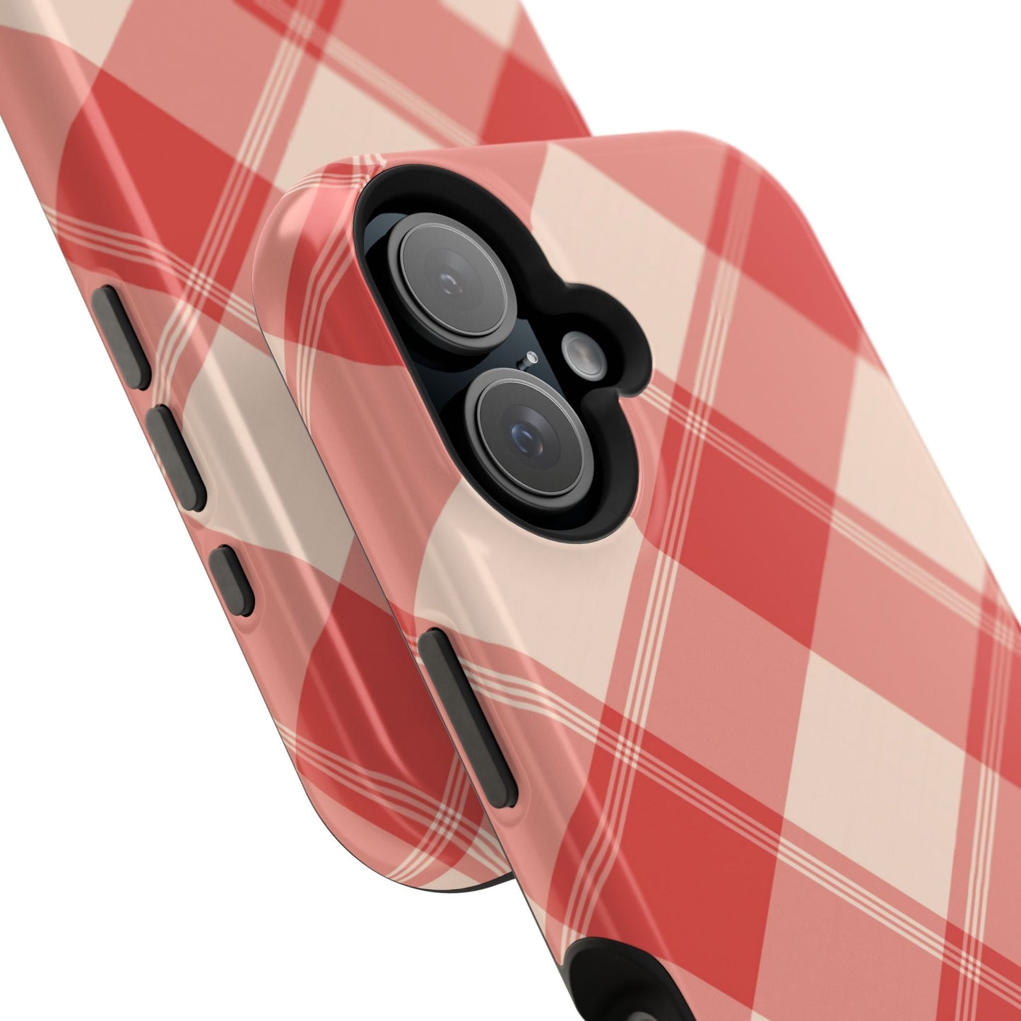 Crimson Crosshatch MagSafe iPhone Case - BOGO Cases