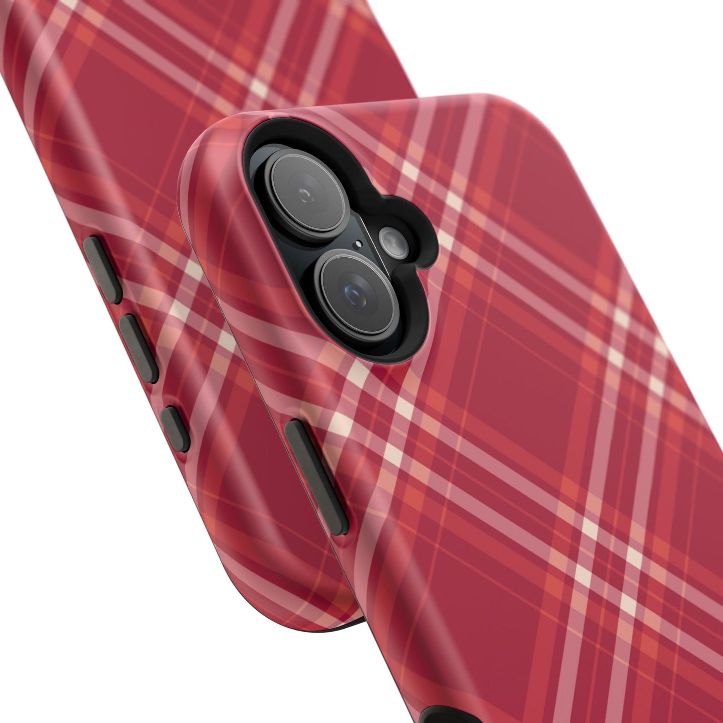 Crimson Crosshatch MagSafe iPhone Case - BOGO Cases