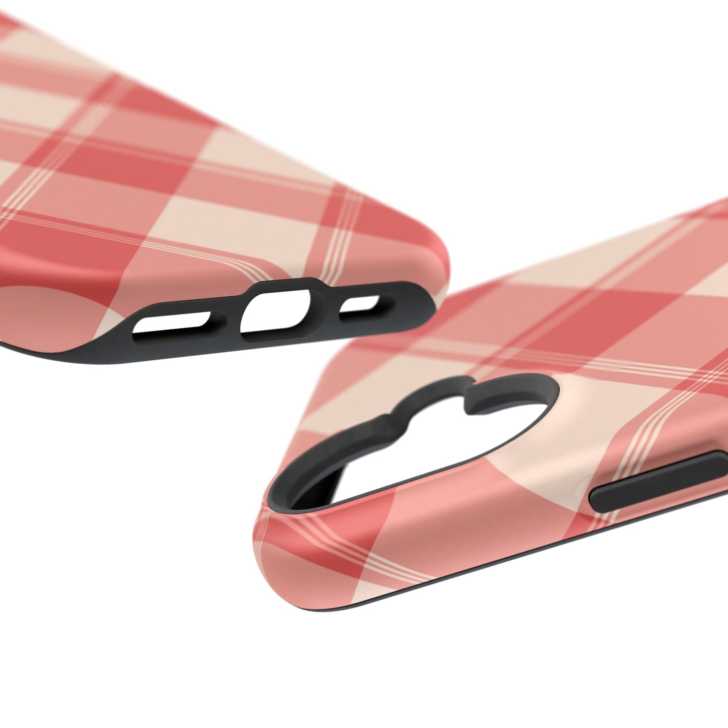 Crimson Crosshatch MagSafe iPhone Case - BOGO Cases