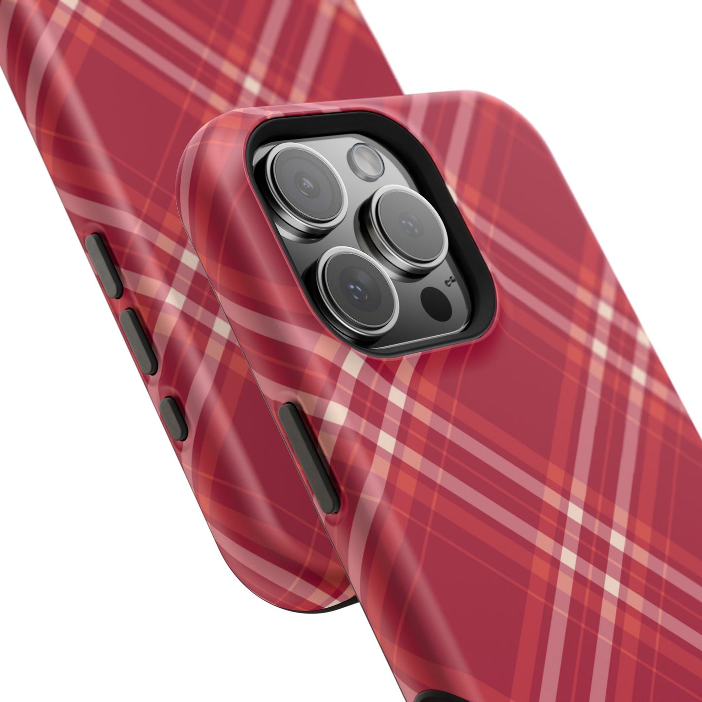 Crimson Crosshatch MagSafe iPhone Case - BOGO Cases
