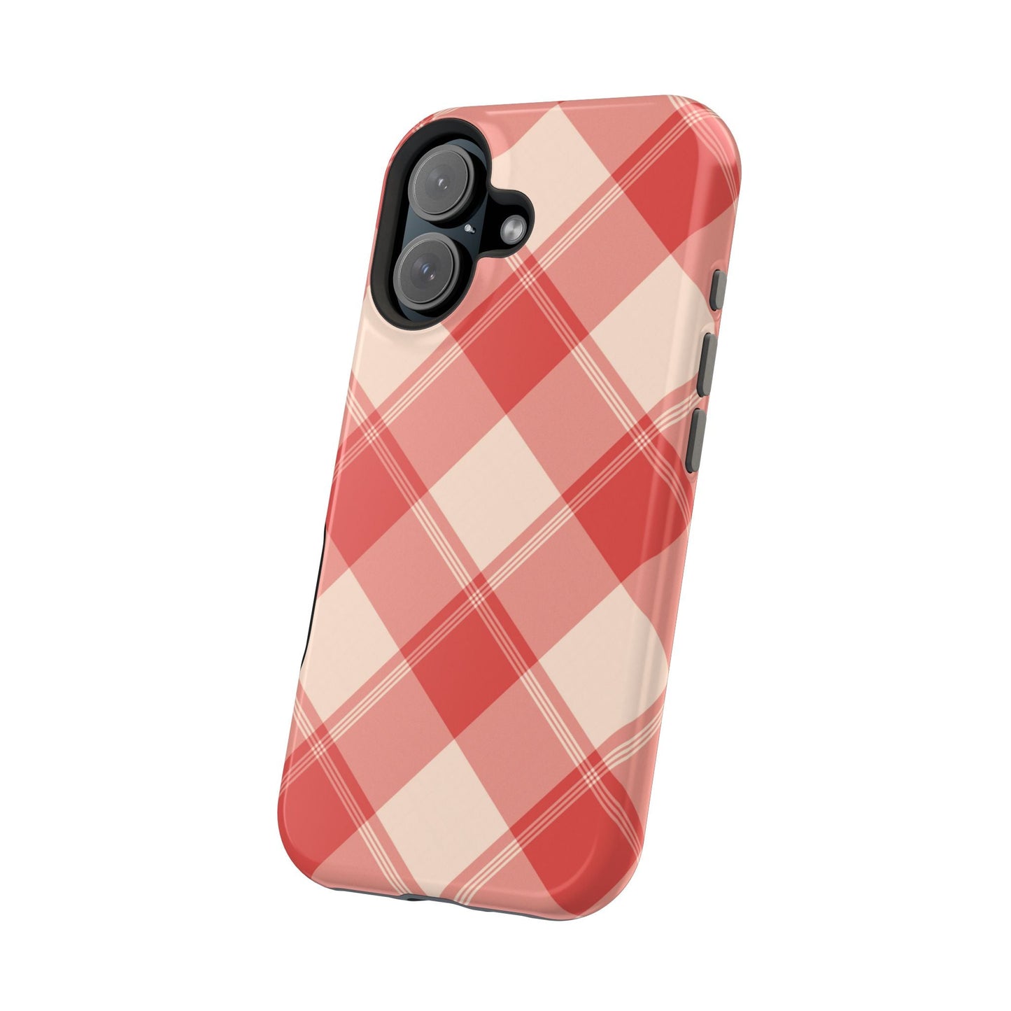 Crimson Crosshatch MagSafe iPhone Case - BOGO Cases