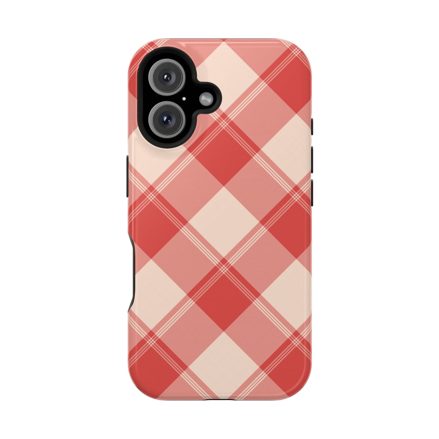 Crimson Crosshatch MagSafe iPhone Case - BOGO Cases