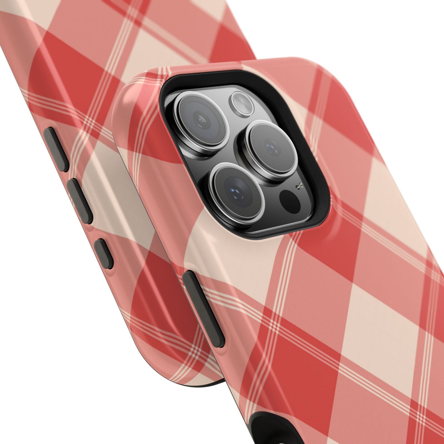 Crimson Crosshatch MagSafe iPhone Case - BOGO Cases