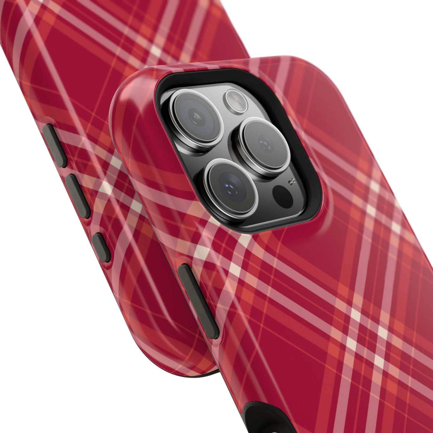 Crimson Crosshatch MagSafe iPhone Case - BOGO Cases
