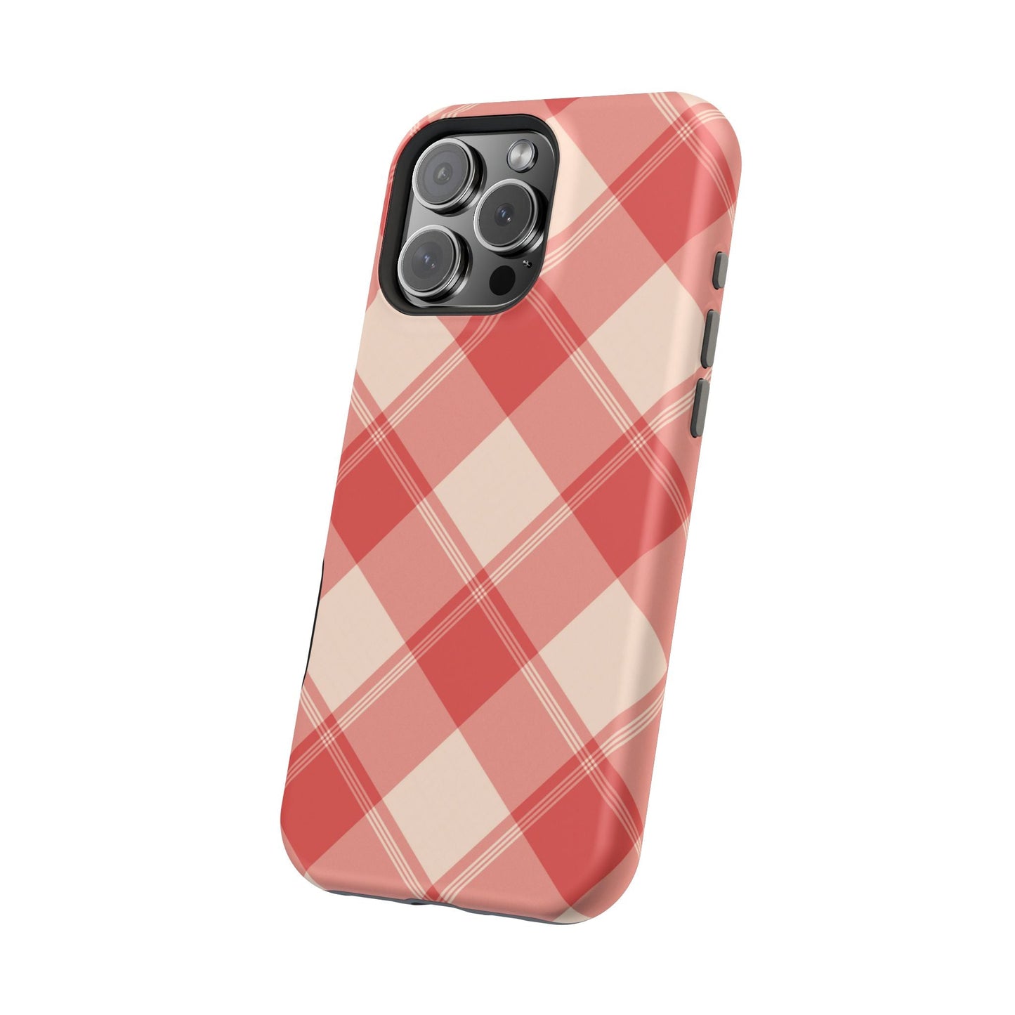 Crimson Crosshatch MagSafe iPhone Case - BOGO Cases