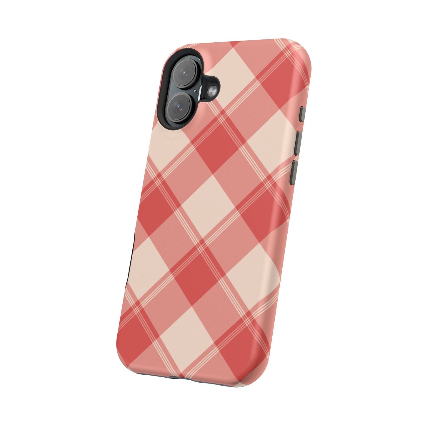 Crimson Crosshatch MagSafe iPhone Case - BOGO Cases