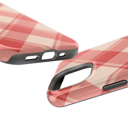 Crimson Crosshatch MagSafe iPhone Case - BOGO Cases