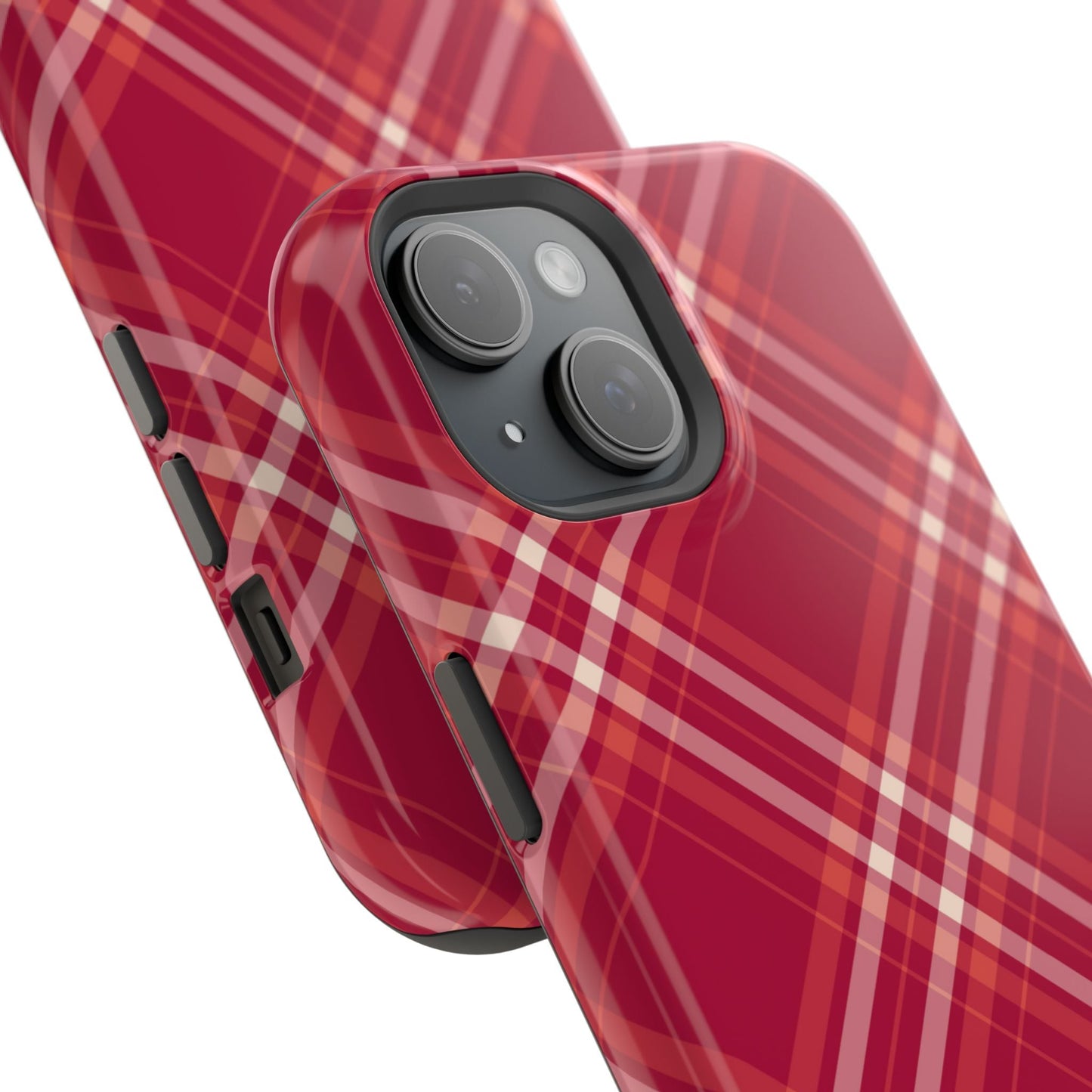 Crimson Crosshatch MagSafe iPhone Case - BOGO Cases