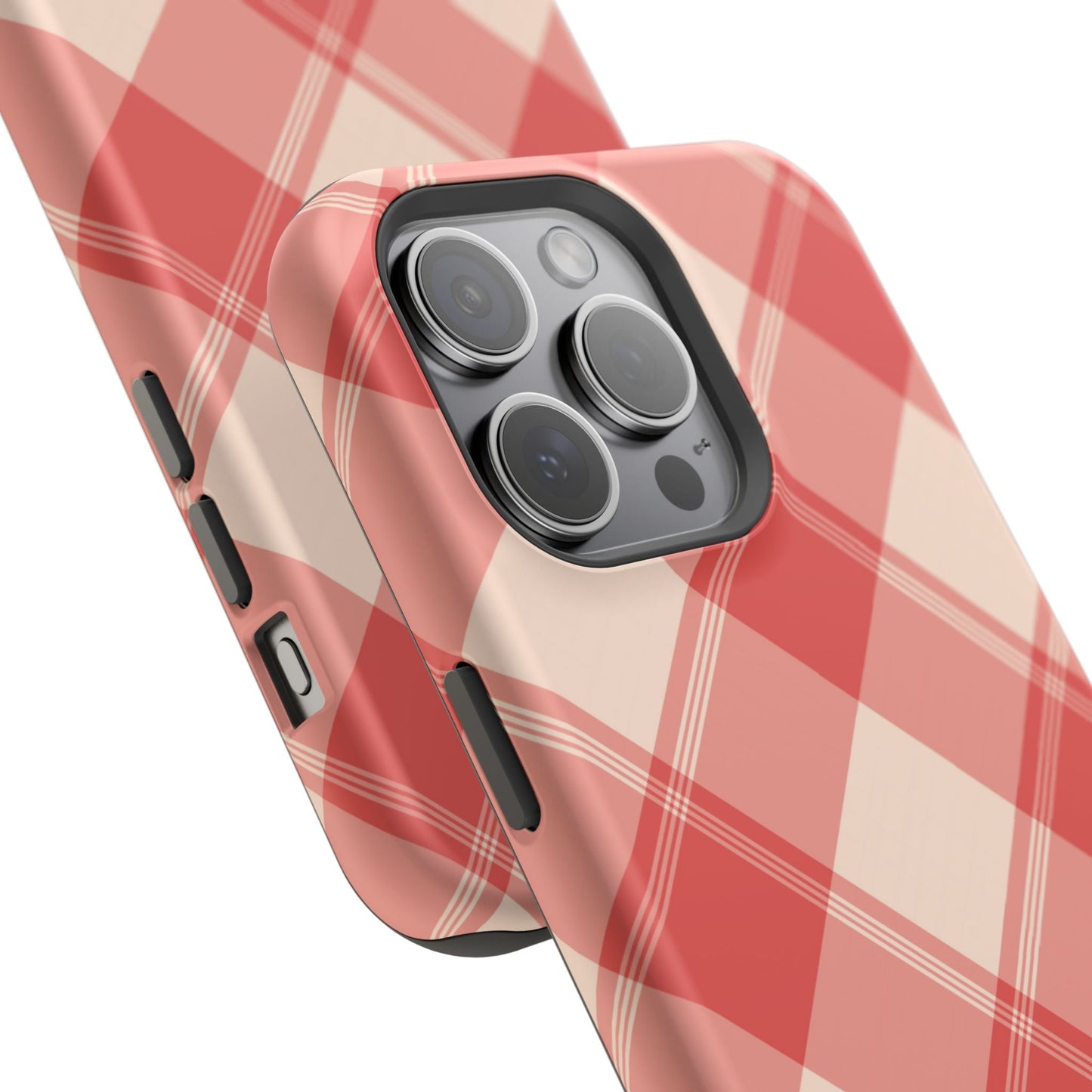 Crimson Crosshatch MagSafe iPhone Case - BOGO Cases