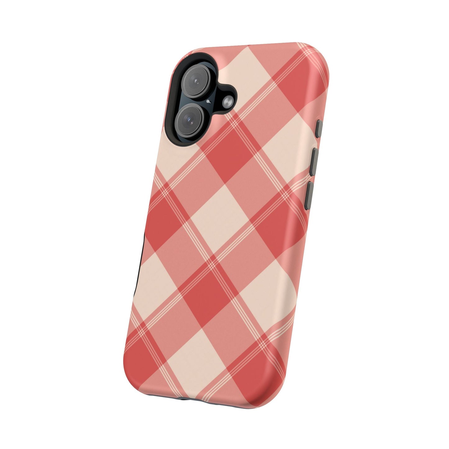 Crimson Crosshatch MagSafe iPhone Case - BOGO Cases