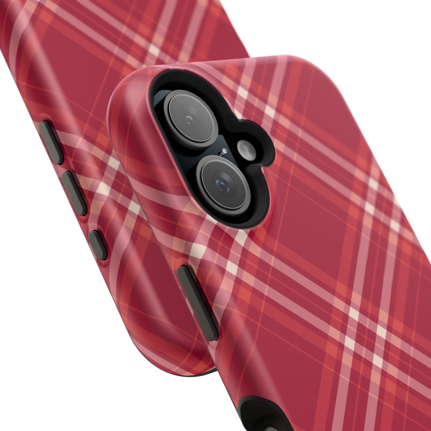 Crimson Crosshatch MagSafe iPhone Case - BOGO Cases