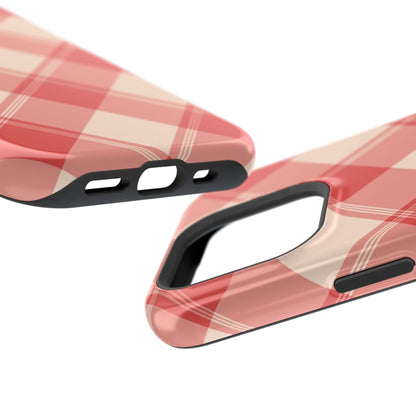Crimson Crosshatch MagSafe iPhone Case - BOGO Cases