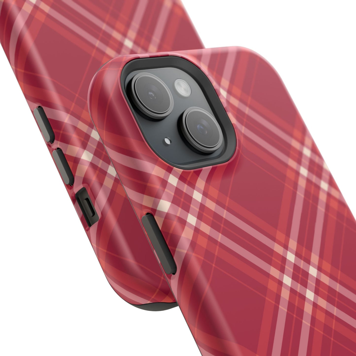 Crimson Crosshatch MagSafe iPhone Case - BOGO Cases