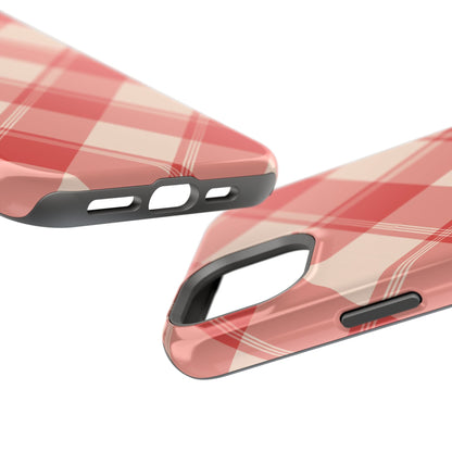 Crimson Crosshatch MagSafe iPhone Case - BOGO Cases