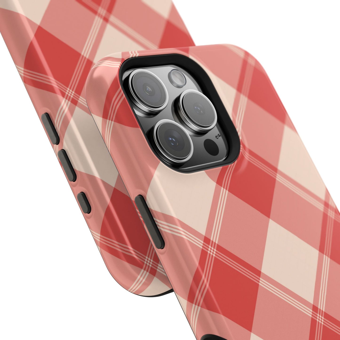 Crimson Crosshatch MagSafe iPhone Case - BOGO Cases