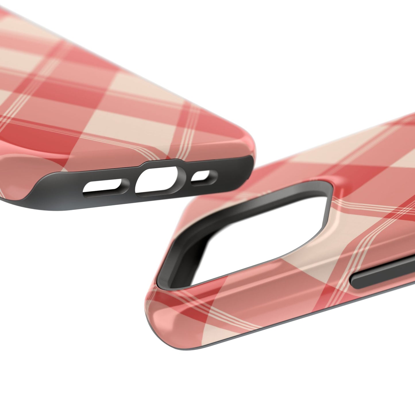 Crimson Crosshatch MagSafe iPhone Case - BOGO Cases