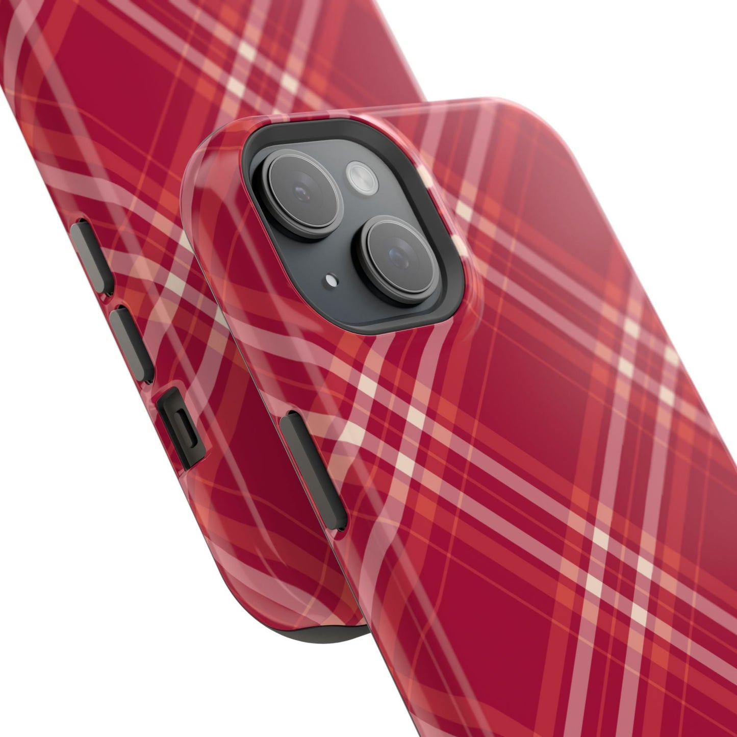 Crimson Crosshatch MagSafe iPhone Case - BOGO Cases