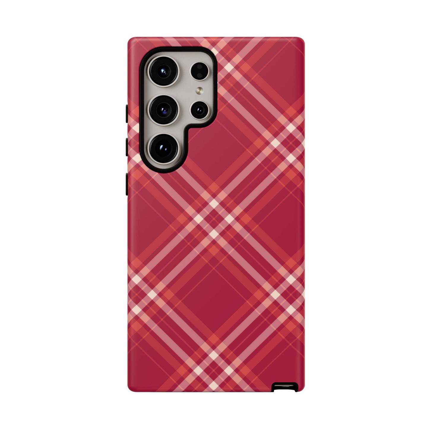 Crimson Crosshatch Samsung Galaxy Case - BOGO Cases